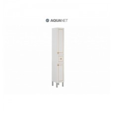 Шкаф-пенал для ванной Aquanet Честер 30 белый/золото