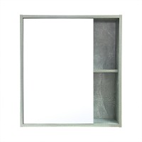 Шкаф зеркальный Руно "Эко 60"-бетон