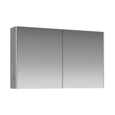Зеркальный шкаф Aqwella Mobi 100 см, бетон светлый
