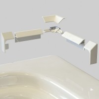 Бордюр декоративный для ванн и поддонов Aquatek 195 см, белый глянцевый, комплект