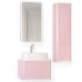 Зеркало-шкаф Jorno Pastel 60 Pas.03.60/PI розовый иней с подсветкой