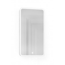 Зеркало-шкаф Jorno Pastel 60 Pas.03.60/W белый жемчуг с подсветкой