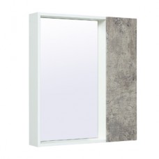 Зеркальный шкаф Руно "Манхэттен" 65"/серый бетон/универсальный/
