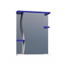 Зеркальный шкаф Alessandro 3-550 синий