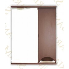 Зеркальный шкаф Style Line Жасмин 600/С (700*600*154) ШТРОКС КОРИЧНЕВЫЙ