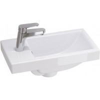 Раковина для ванной Cersanit COMO 40, P-UM-COM40/1, 1 отверстие, встраиваемая, белая