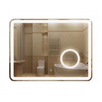 Зеркало с подсветкой 600*800 с Led с сенс выкл и косметическим зеркалом