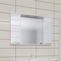 Шкаф зеркальный СанТа Родос-100 со светильником