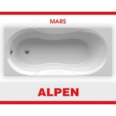Акриловая ванна Alpen Mars 120х70 цвет Snow white