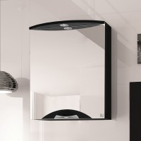 Зеркало-шкаф Style Line Жасмин-2 60/С Люкс, черный