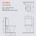 Унитаз-компакт Sanita Аттика Эконом ATCSACC01090113 с сиденьем
