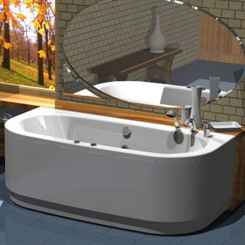Riho Слив-перелив для ванны полуавтоматический с наполнением 80 см