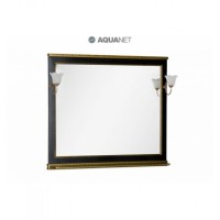 Зеркало Aquanet Валенса 110 черное кракалет золото  180295