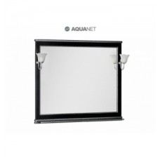 Зеркало Aquanet Валенса 110 черное кракалет серебро 180296