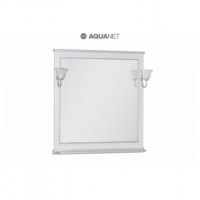 Зеркало Aquanet Валенса 90 белое кракалет серебро  180040
