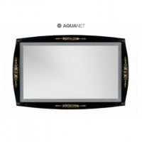 Зеркало Aquanet Виктория 120 черное глянец золото 183927