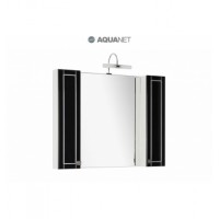 Зеркало-шкаф Aquanet Честер 105 черный/серебро